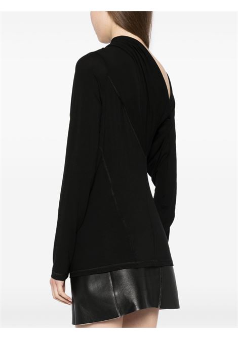 Black wind long-sleeved top Helmut lang - women HELMUT LANG | O07HW504001